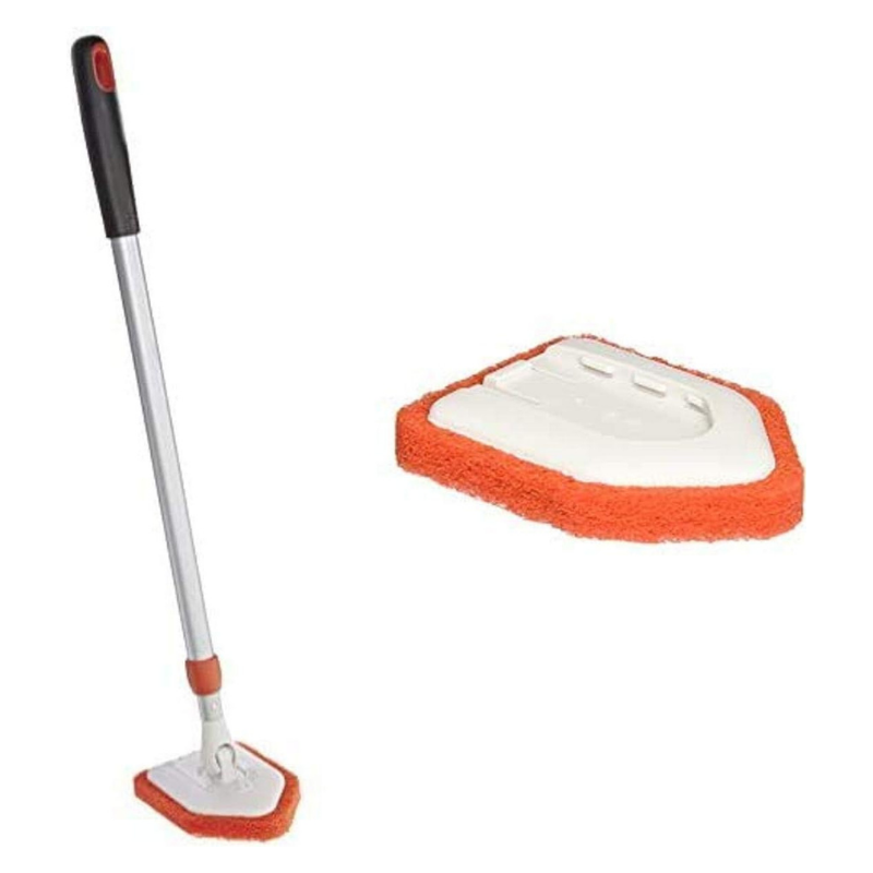 OXO Good Grips Extendable Tub and Tile Scrubber with OXO Good Grips Tub and Tile Scrubber Refill