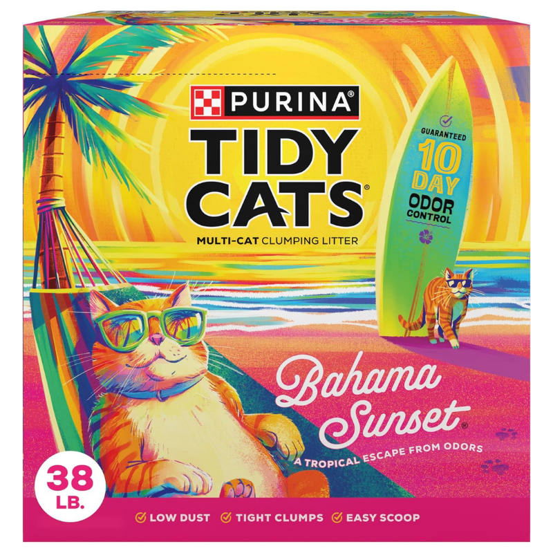 Purina Tidy Cats Bahama Sunset Scented Clumping Cat Litter Odor Control Formula