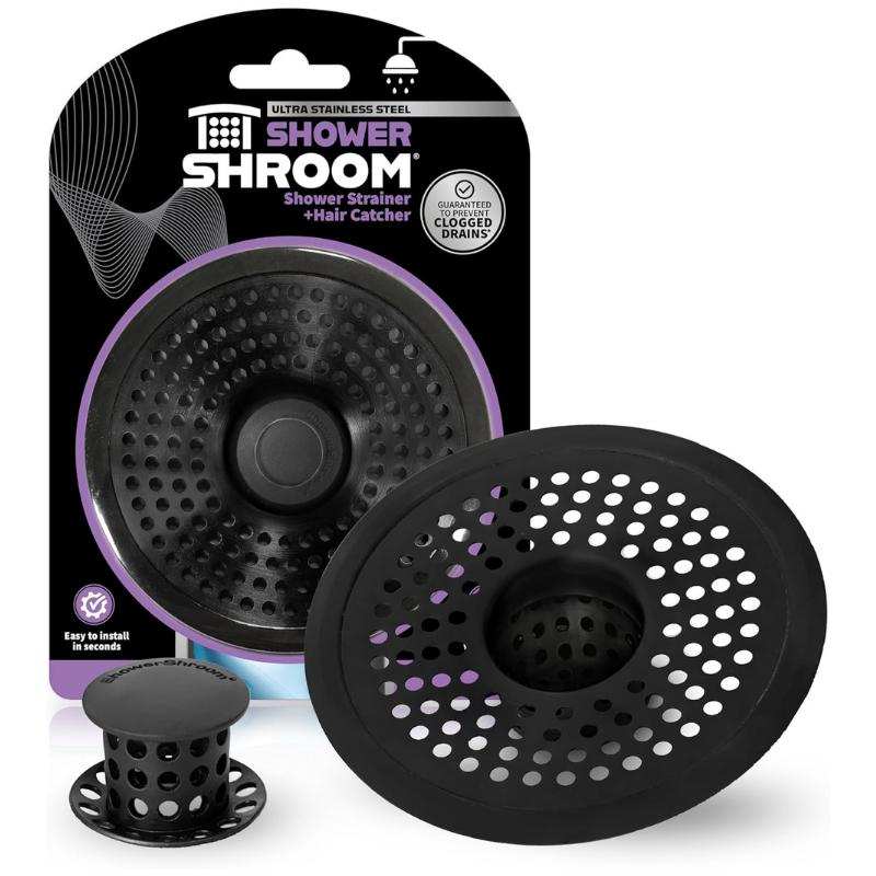 ShowerShroom Ultra Matte Black Hair Catcher