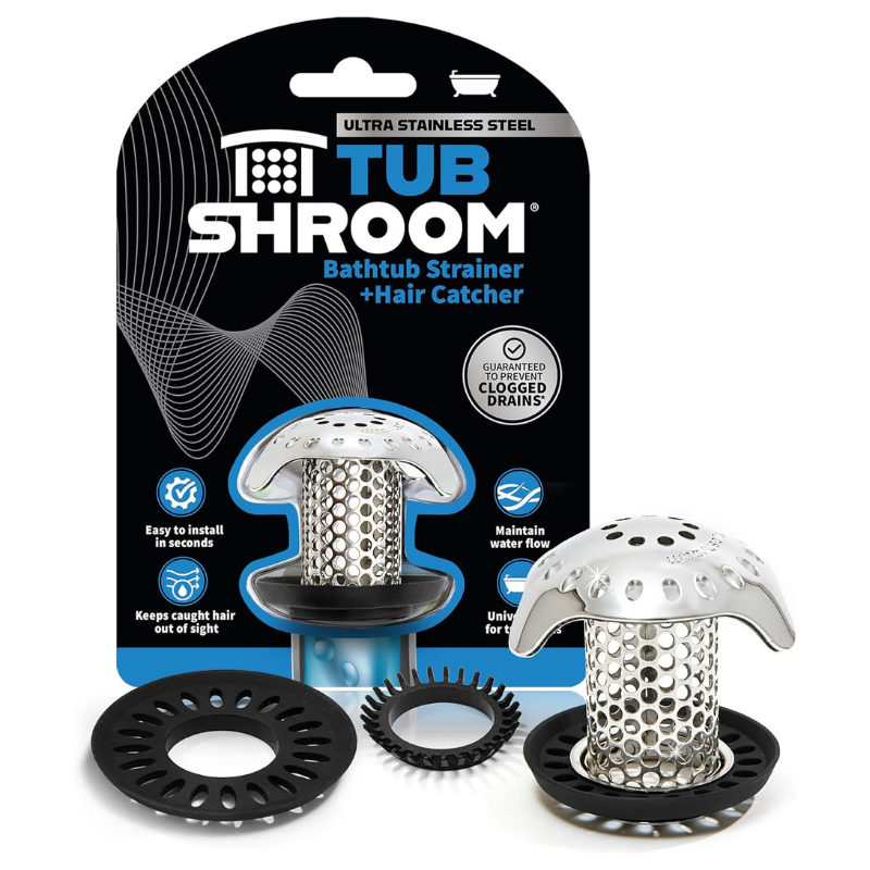 TubShroom Ultra Revolutionary Bath Tub Drain Protector Hair Catcher
