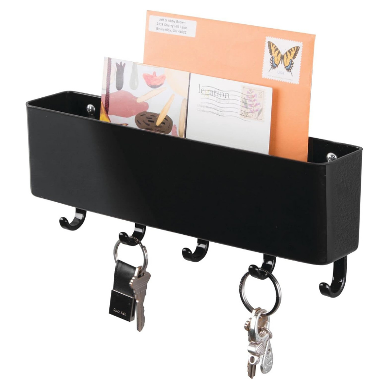 mDesign Mail, Letter Holder, Key Rack Organizer
